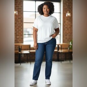Dark Blue Denim Jeans
